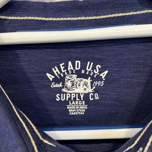 NWT Ahead The Open Royal Birkdale 146th Embroidered Logo Teal Blue Golf Shirt L - Picture 4 of 6